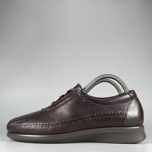 SAS Traveler Women's Size 8 N Brown Leather Casual Walking Shoes Comfort Loafers